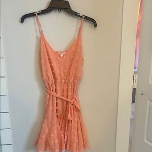 Peach Sleeveless Dress